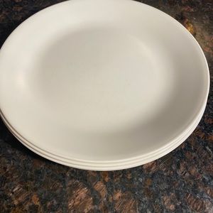 4 Corelle Sandstone aka Beige Dinner Plates 10.25”
